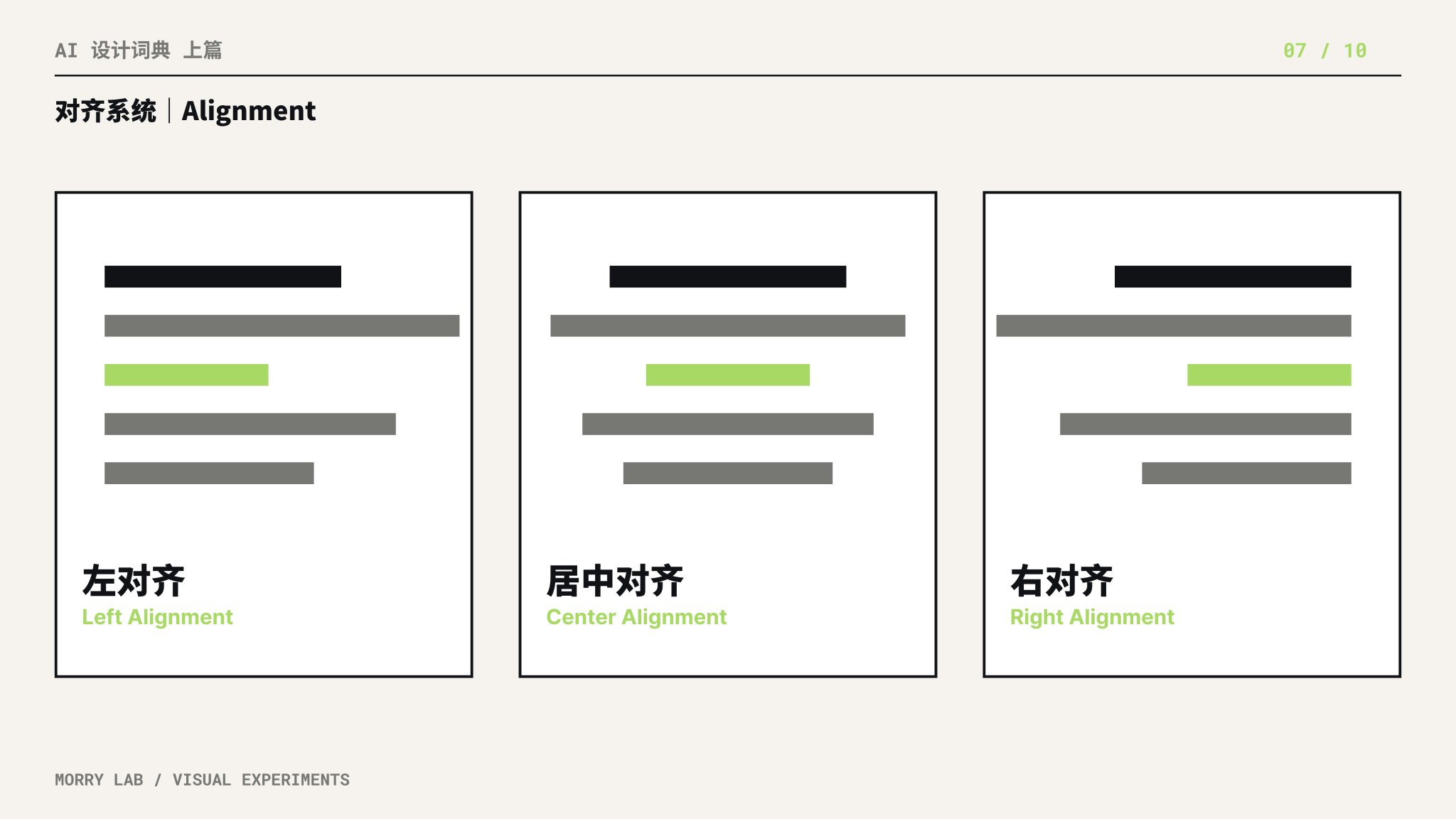 Alignment System (Left / Center / Right Alignment)