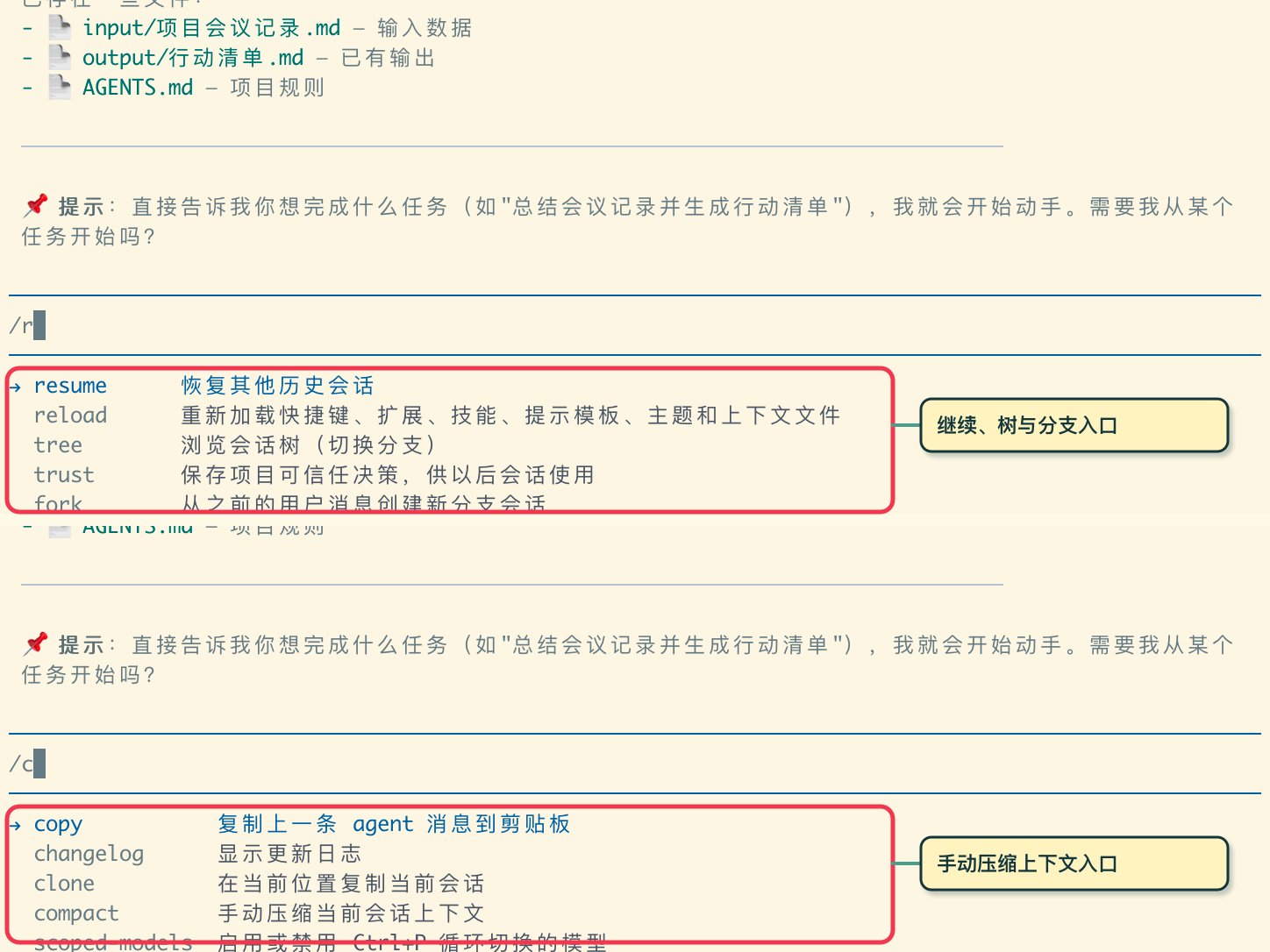 Session Tree and Forking
