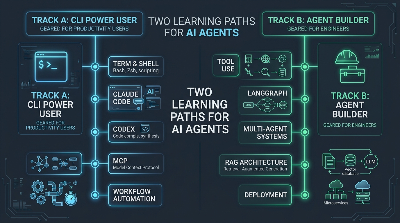 Two Learning Paths for AI Agents