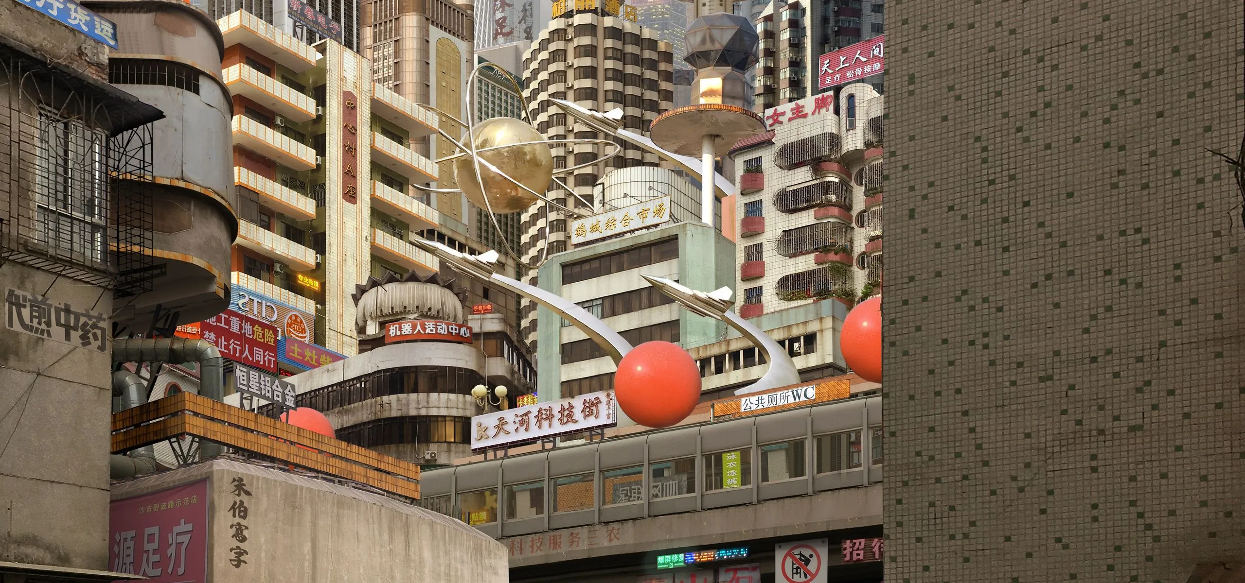 11. 秃力城野蛮生长建筑群