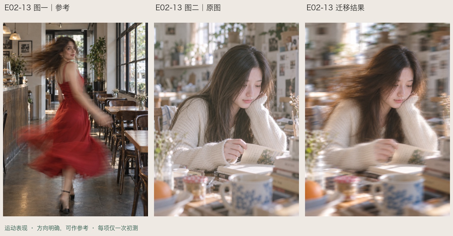 运动拖影三图对比