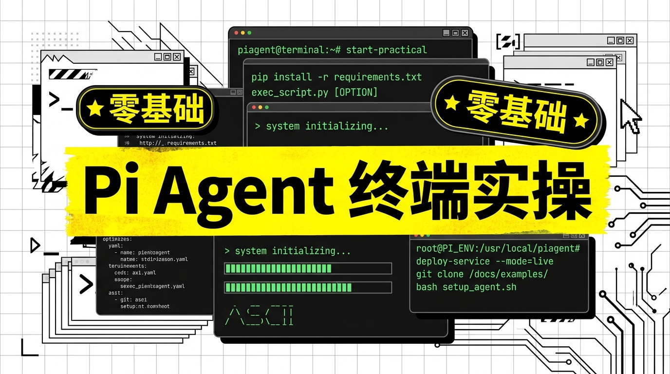 《Pi Agent Zero-to-One: From Opening Terminal to Completing Your First Verifiable Task》
