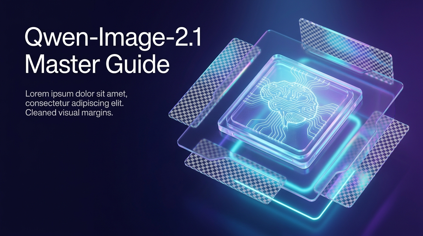 开源生图最强黑马!Qwen-Image-2.1 全景深度实测:7B 轻量化架构、原生透明 RGBA 生成与多图统一编辑