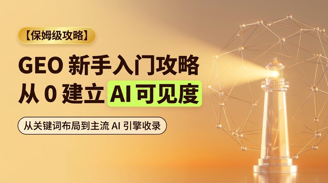 《GEO Novice Guide: Building AI Visibility from Scratch》