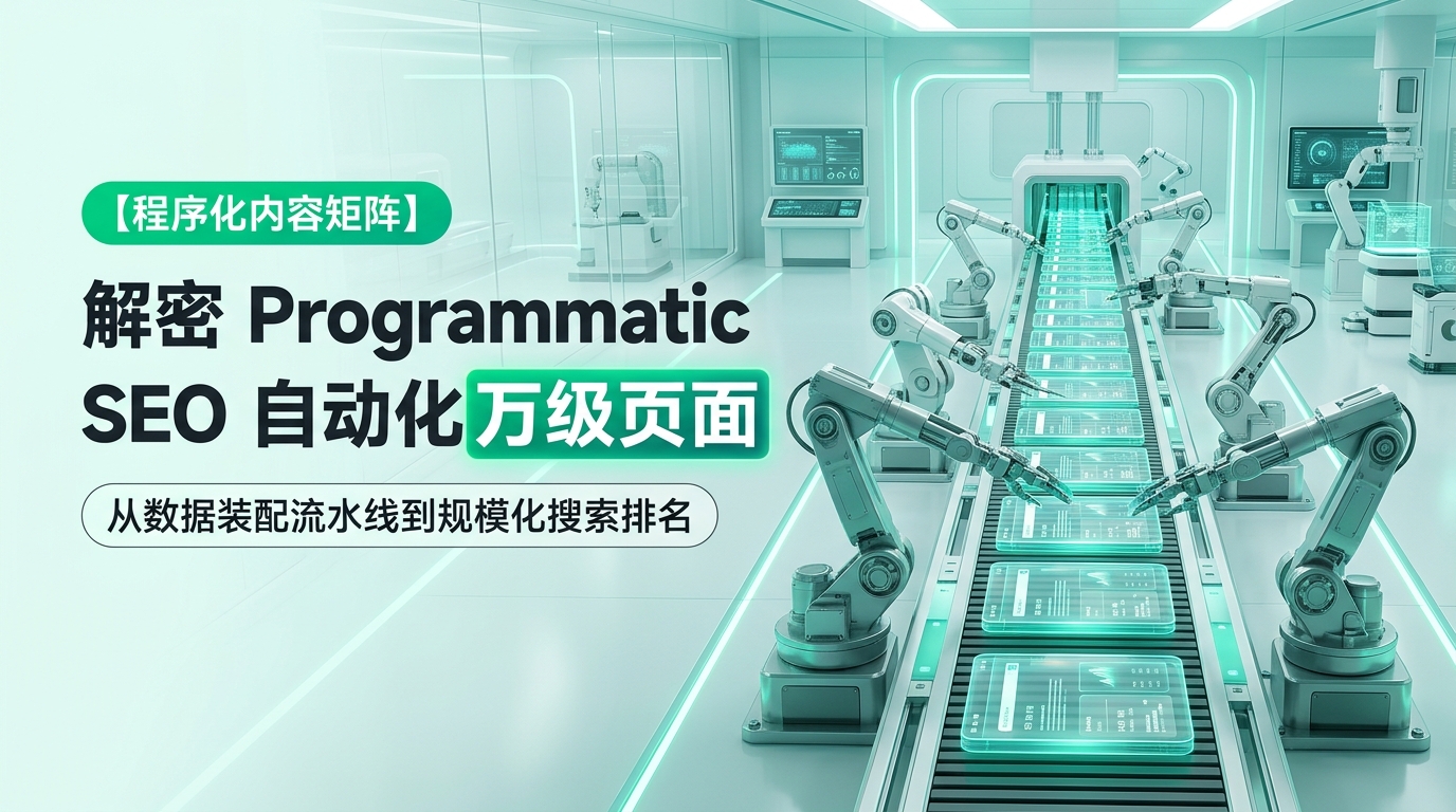 《程序化 SEO 那些事（pSEO 失败/成功案例与全套闭环落地）》